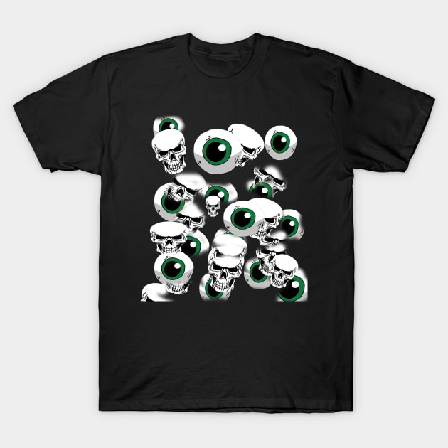Skull with eyeys T-Shirt by Morox00